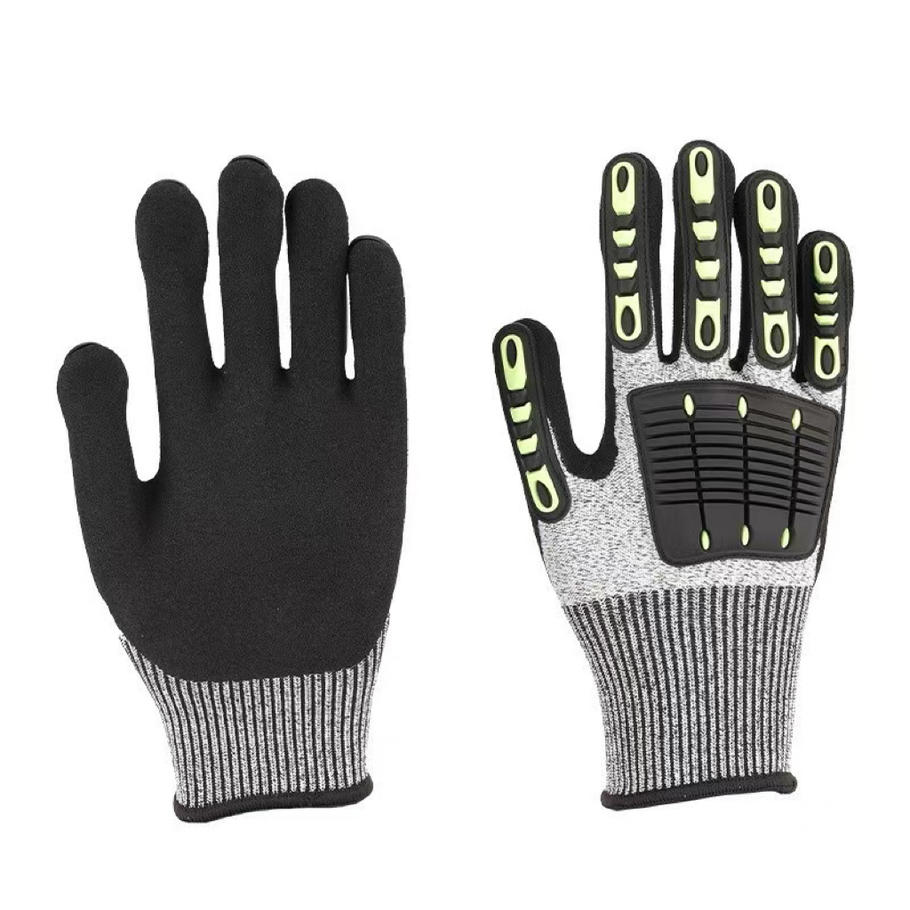 Work Glove Impact - Guanti di Sicurezza Antiurto e Antiscivolo