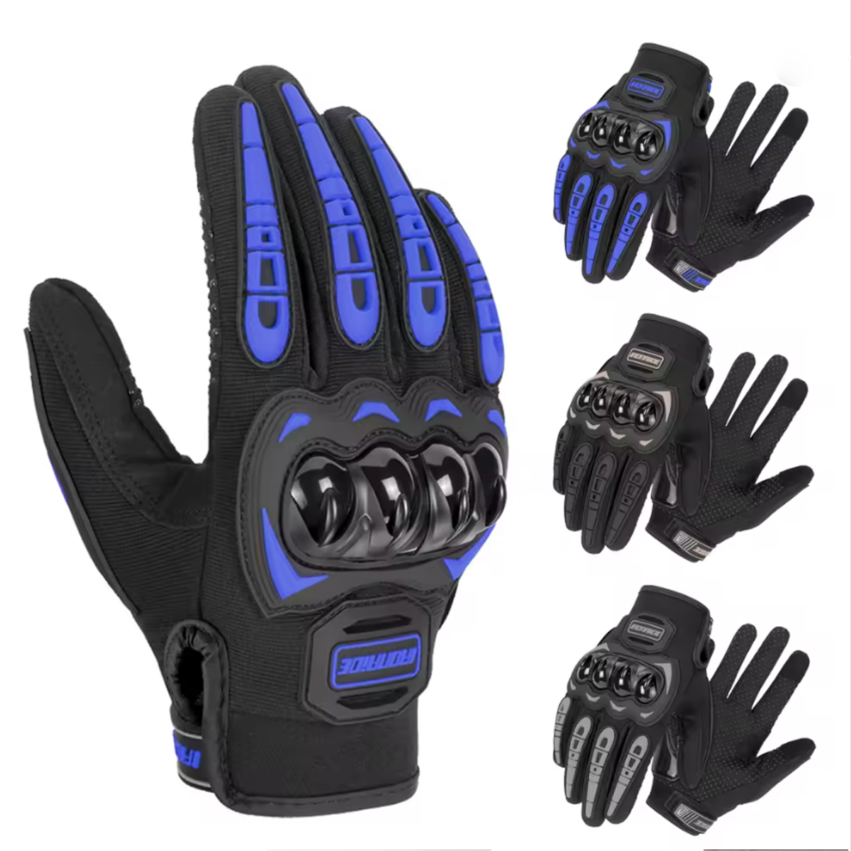 Motorcycle Glove Knuckle - Guanti da Moto per Uomo con