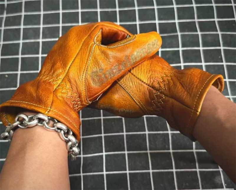 Guanti da moto retrò in vera p - Motorcycle Glove Knuckle recensione e prezzo