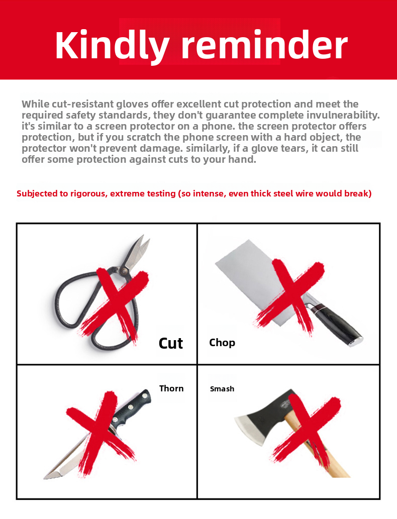 Copertura anti-taglio per le d - Cut Resistant Glove recensione e prezzo
